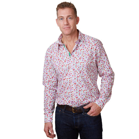 floral shirt with wild flowers